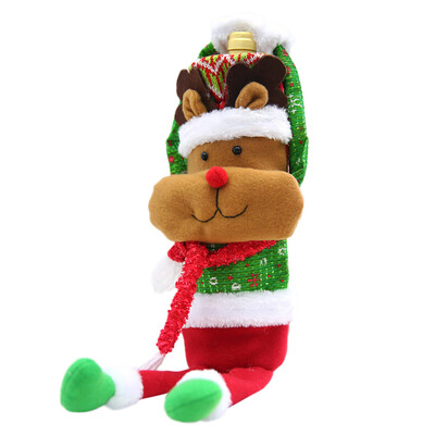 

Toponeto Christmas Decoration Hand-made Coffee Wine Set Ornament Cover Wine Bottle