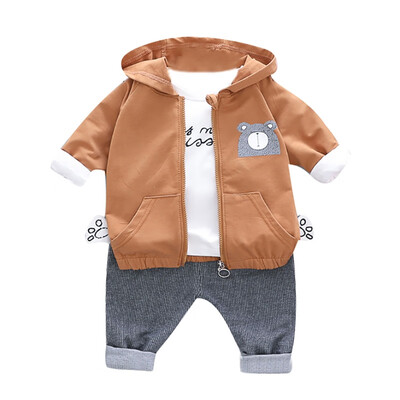 

Autumn Baby Boy Girl Long Sleeve Letters T-shirt Hoodie Cartoon Sweatshirt Trousers Casual Outfits