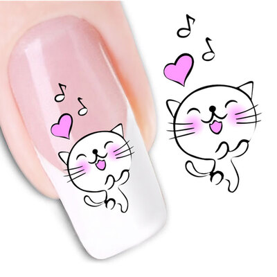 

50 Sheetsset Cartoon Nail Sticker Decals Decor Flower Nail Art Sticker Manicure DIY Wraps