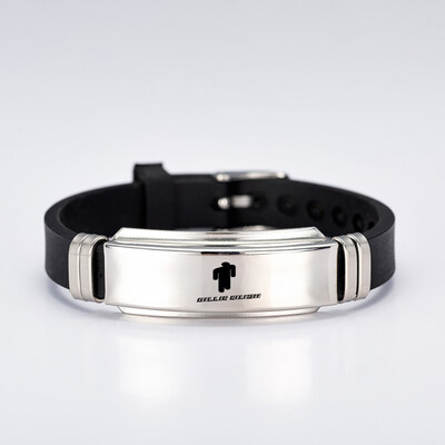 

Billie Eilish Engraved Bracelets Stainless Steel Silicone Charm Bracelets For Women Men Bracelets Fans Gift