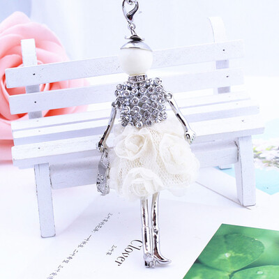 

New Fashion Lovely Doll Pendant Necklace Long Chain Jewelry Girls Gifts Women Sweater Chain