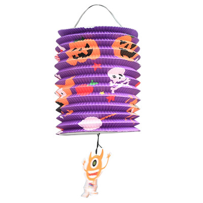 

Halloween Folding Organ Paper Lantern Childrens Portable Paper Lantern Halloween Party Decorations Lights