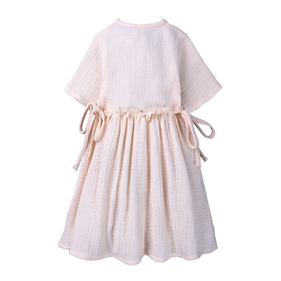 

Summer Casual Baby Girls Short Sleeve Dress Skirts Kids Toddler Princess Sundress