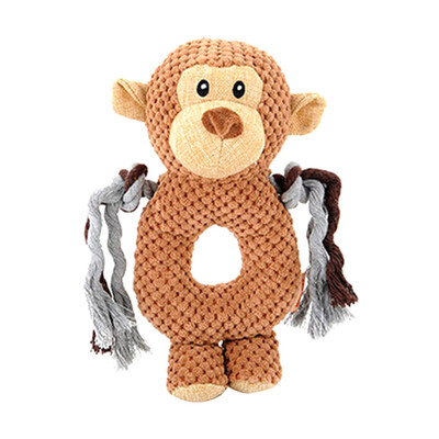 

Gobestart Pet Cat Dog Squeaky Toy Squeaker Sound Chew Fetch Interactive Plush Toy