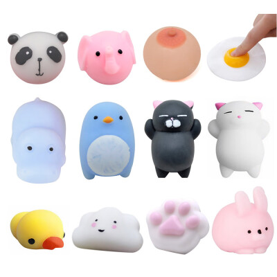 

YIWULA12PC Mini Cute Squeeze Funny Toy Soft Stress And Anxiety Relief Toys DIY Decor