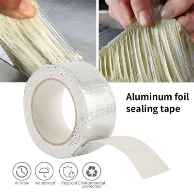 

5M Super Strong Waterproof Tape Seal Rubber Aluminum Foil Tape Waterproof Sealing Leak Patching Plugging Tape