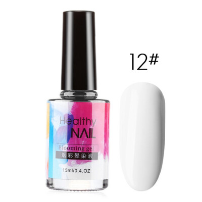 

15 ML Watercolor Ink Nail Polish Blooming Gel Smoke Effect Smudge Bubble DIY Varnish Manicure Nail Art Set Easy to wear