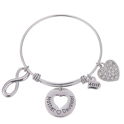 

European And American Love Family Bracelet Mother Daughter Love Engraving Bracelet