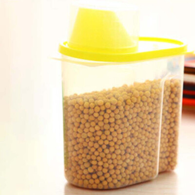 

Kitchen Whole Grains Storage Box Storage Tank Household Transparent Plastic Sealed Cans Food Cans
