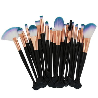 

SHOUHENGDA 20Pcs Shell Shape Powder Eye Shadow Contour Concealer Foundation Cosmetic Makeup Tool Brushes Set