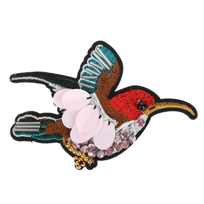 

Cartoon Birds Icon Badge Kawaii Icons Pin Embroidery Beaded Brooches Backpack Clothes Decoration Badges