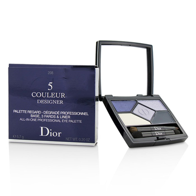 

CHRISTIAN DIOR - 5 Color Designer All In One Professional Eye Palette - No 208 Navy Design 57g02oz