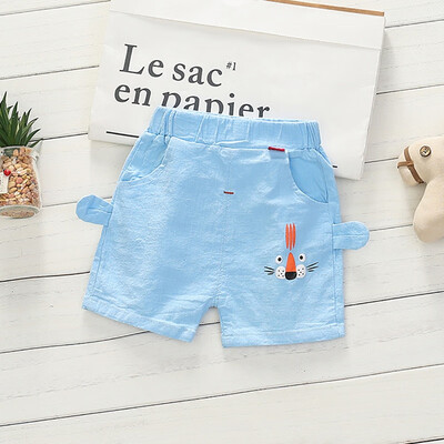 

Cotton Baby Boys Cartoon Print Short Pants Trousers Summer Kids Knee Length Casual Shorts Children Clothes