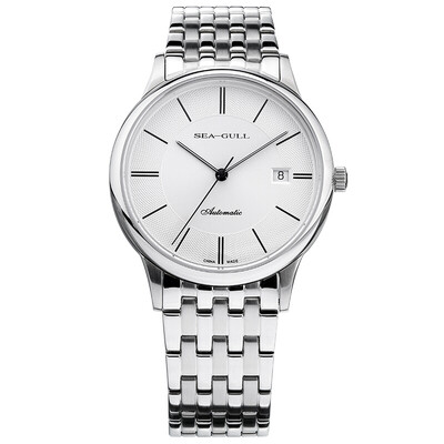 

Seagull watch master series automatic mechanical mens watch business casual calendar steel waterproof watch 816364