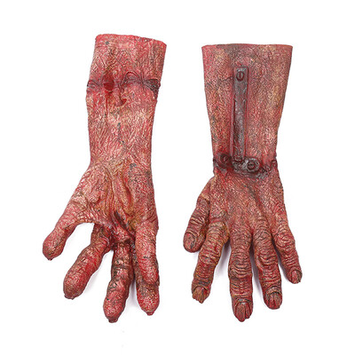 

Halloween Costume Party Cosplay Prop Industries Terrorist Zombie Blood Gloves Blood Latex Glove Party Supplies 4 styles