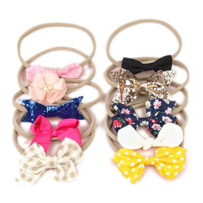 

New 10Pcs Baby Cute Girls Rabbit Ears Design Headband Headwear Apparel Photography Prop Party Gift