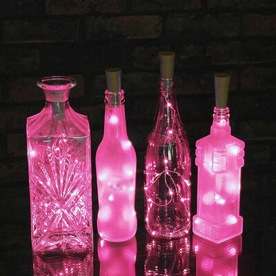 

Wine Bottle Cork Lights Sliver Wire String Lights Romantic for Wedding Festival Party Decor