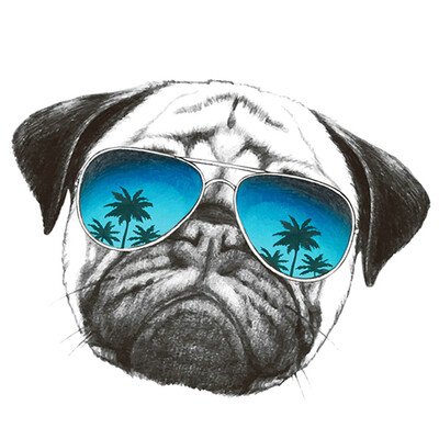 

Cool Dog Leopard Patches Heat Transfer Sticker Iron On Applique Clothes Ornament