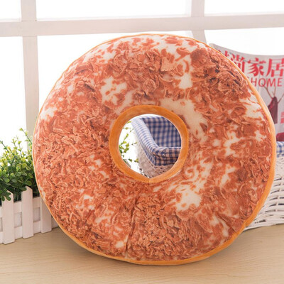 

〖Follure〗Soft Plush Pillow Stuffed Seat Pad Sweet Donut Foods Cushion Cover Case Toys A
