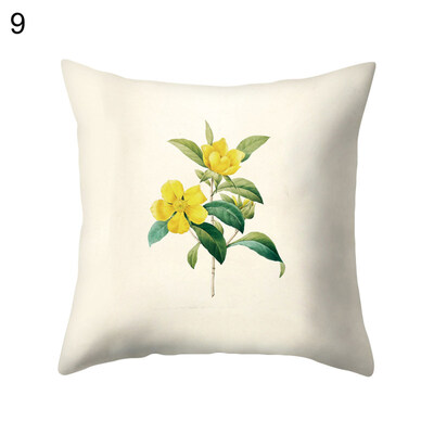 

Fresh Flower Leaf Pillow Case Cushion Cover Sofa Bed Car Cafe Office Decoration