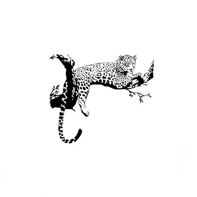 

High Quality 60cm90cm Kids Room Living Room Wall Stickers Decals Home Decor Leopard Wall Stickers adesivo de parede