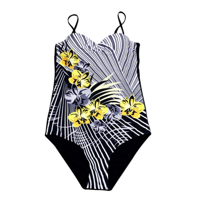 

2019 Summer Swimwear One Piece Backless Print Sexy Beachwear Siamese Swimsuit Bikini Set Womens Fashion