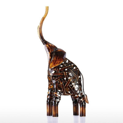 

Metal Weaving Elephant Tooarts Iron Sculpture Home Decoration Crafts Animal Sculpture