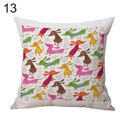

Cartoon Dog Animal Throw Pillow Protector Case Cushion Cover Bedding Articles