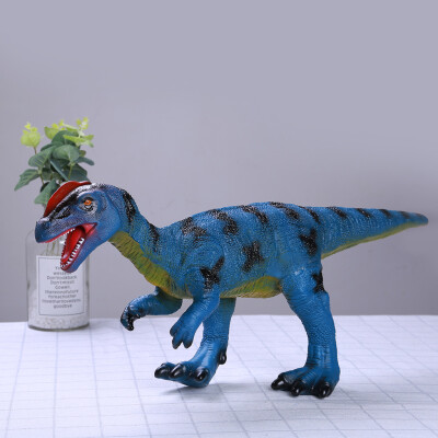 

YIWULABlue Dinosaur Model Action Figure With Base Animal Model Toy Collector