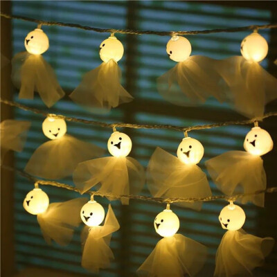 

Festival Party Decoration Battery Light String Wholesale Elf Sunshine Doll Indoor Battery Box Light String Color Halloween