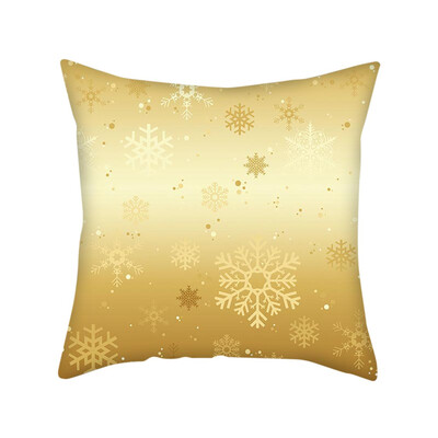 

〖Follure〗Gold Merry Christmas Pillow Cases Nordic Sofa Cushion Cover Home Decoration