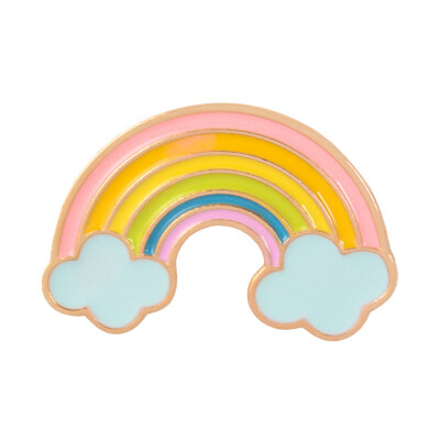 

Cloud Rainbow Designed Pin Brooch Clothes Bag Collar Pins Brooches Jewelry