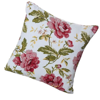 

45x45cm Peony Linen Polyester Sofa Cushion Cover Case Flower Home Decor Throw Pillow Cover