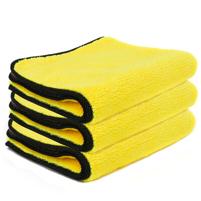 

3pcs Coral Velvet Double Side Car Wash Towel Wipe Cloth Water Absorbing Towel Vehicles Cleaning Cloth Cleaner 45x38cm