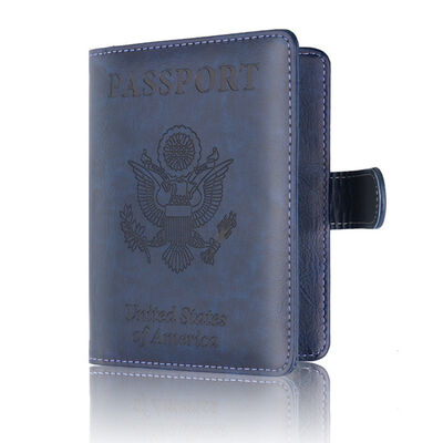 

PU Leather Buckle Passport Anti-Magnetic Storage Bag Passport Holder Wallet Fashion Travel Storage Bag