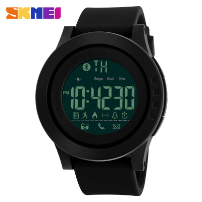

SKMEI Men Sports Smart Watches Multi-Function Calorie Bluetooth Remote Camera Digital Waterproof Sport Watch 1255