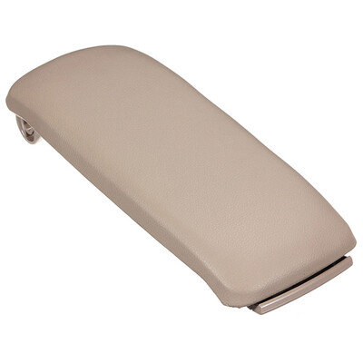 

Beige ABS Soft Arm Rest Center Console Lid Armrest Cover Compatible for Audi 00-06 A4 S4 A6