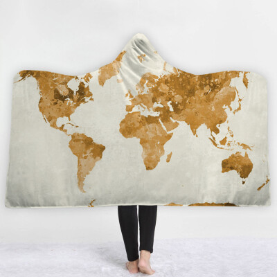 

Toponeto Constellation Map Series Plush Hooded Blanket Lichens Hooded Blanket 150x200cm