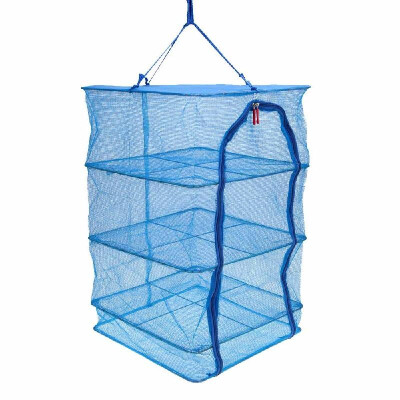 

40 40 65cm 4 Layers Vegetable Fish Dishes Mesh Hanging Drying Net