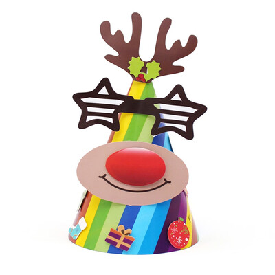 

Tailored Christmas Decorations Cartoon Children Christmas Hat Cardboard Children Hat