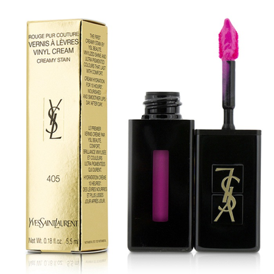 

YVES SAINT LAURENT - Rouge Pur Couture Vernis A Levres Vinyl Cream Creamy Stain - 405 Explicit Pink 55ml018oz