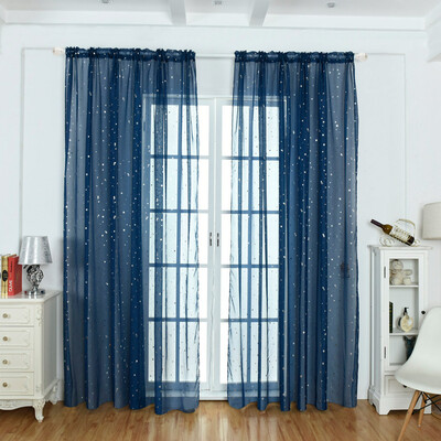 

Toponeto 1Pcs Solid Window Curtain Drape Panel Daylight Protection Sheer Scarf Valances