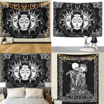 

Large Indian Tapestry Wall Hanging Burning Sun Hippie Bedspread Throw Cover