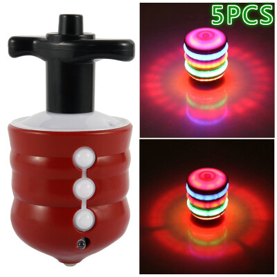 

1 2 5pcs Kids Spinning Top Gyro Spinner Laser LED Music Lights Boys Gift