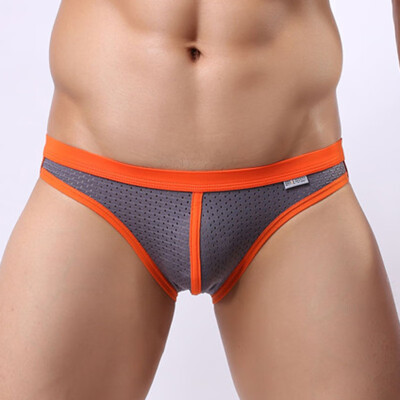 

Mens Sports Low Rise Sexy Briefs Underwear Mesh Breathable Stretch Underpants