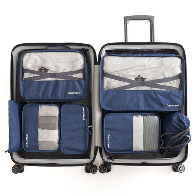 

7pcs set Travel Luggage Organizer Clothing Finishing Kit Storage Bag Cosmetic toiletry Storage Bag Home Travel Accessories