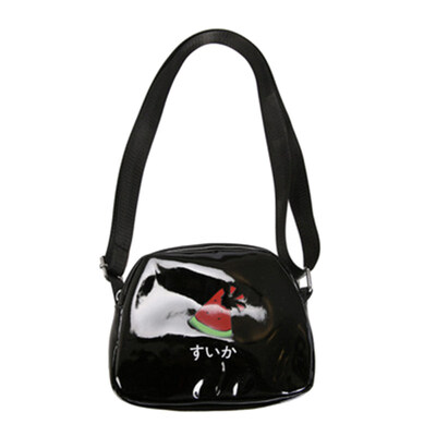 

Cute Fruit Japanese Print Patent Leather Women Small Crossbody Shoulder Bag