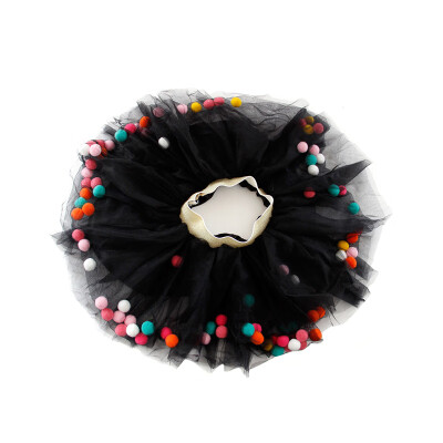 

Cute Children Skirt 1-9T Kids Girls Lovely Hairball Design Elastic Mesh Tutu Short Skirts Performance