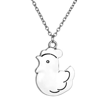 

Hot Style Cute Cartoon Chicken Pendant Shape Ms Zodiac Year Alloy Necklace Wholesale