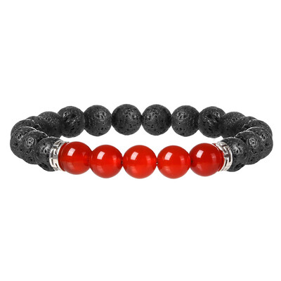

1 pcs Fashion Style Healing Beaded Bracelet Natural Lava Stone Bracelet Jewelry armbanden voor vrouwen